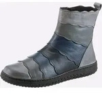 Stiefelette GEMINI, Damen, Gr. 37, Warmfutter, blau (grau), Glattleder, Schuhe