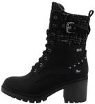 Mustang Shoes Schn&uuml;rstiefelette "Stiefelette" Blockabsatz, Schn&uuml;rboots mit