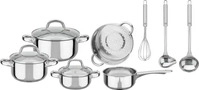 GSW Topf-Set "Montreal" Set, je 1 Kochtopf 14/16/20 cm, 1 Stieltopf 14 cm, 11 Stk.