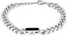 Armband POLICE "Vigor", silber (edelstahlfarben, schwarz), Armb&auml;nder, Herren,...