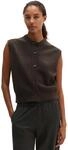 Strickweste MARC O'POLO "aus weichem Schurwolle-Mix", Damen, Gr. XXS, braun (stone