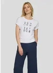 Print-Shirt RABE "T-Shirt", Damen, Gr. 48, wei&szlig;, Obermaterial: 50% Baumwolle, 50%