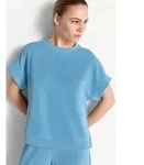 T-Shirt RICHROYAL, Damen, Gr. S, blau (sailor sky), Single Jersey, Obermaterial: 52%