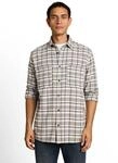 Langarmhemd TOM TAILOR, Herren, Gr. 3XL, N-Gr, beige (wei&szlig; based mint check),...
