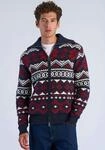 Cardigan LINDBERGH "Cardigan Comfort Fit", Herren, Gr. S, bunt (navy), Obermaterial: