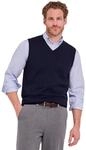 Pullunder FALKE "Pure Merino Wool", Herren, Gr. S, blau (night sky (6437)), Pullover