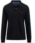 Langarmshirt FYNCH-HATTON, Herren, Gr. XL, schwarz, Piqu&eacute;, Obermaterial: 100%