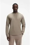 Langarmshirt BOSS GREEN, Herren, Gr. S, beige (light, pastel gr&uuml;n334), Single