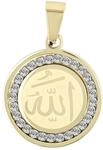 Amulett AKZENT "Malik, langlebig", gold (goldfarbig), Schmuckanh&auml;nger, Herren,
