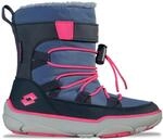 Outdoorwinterstiefel LOTTO, Kinder, Gr. 25, blau (navy, fr.pink), Synthetik,