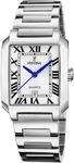 Quarzuhr FESTINA "On The Square", silber (silberfarben, silberfarben), Armbanduhren,