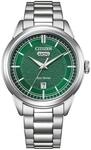 Solaruhr CITIZEN "Eco-Drive Classic ( C7 Design)", gr&uuml;n (silberfarben, gr&uuml;n,