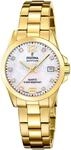Quarzuhr FESTINA, gold (goldfarben, perlmuttfarben, perlmuttfarben), Armbanduhren,