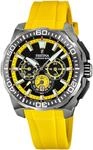 Chronograph FESTINA "Chrono Bike 2025", gelb (gelb, schwarz, gelb), Armbanduhren,