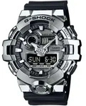 Chronograph CASIO G-SHOCK, silber (schwarz, silberfarben, silberfarben),