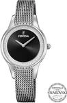 Quarzuhr FESTINA "Mademoiselle", silber (silberfarben, schwarz, schwarz),