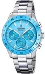 Chronograph FESTINA "Ceramic", silber (silberfarben, hellblau, hellblau),