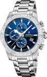 Festina "Timeless Chronograph" Quarzuhr, Armbanduhr, Herrenuhr, Edelstahlarmband,
