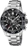 Chronograph FESTINA "Keramik Kollektion", silber (silberfarben, schwarz, schwarz),