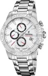 Festina "Timeless Chronograph" Quarzuhr, Armbanduhr, Herrenuhr, Edelstahlarmband,
