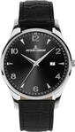 Quarzuhr JACQUES LEMANS "London", schwarz (schwarz, schwarz, schwarz), Armbanduhren,
