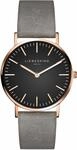Quarzuhr LIEBESKIND BERLIN "New Case", rosa (grau), Armbanduhren, Damen,