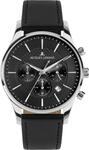 Chronograph JACQUES LEMANS "London", schwarz (schwarz, schwarz, schwarz),