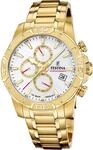 Festina "Timeless Chronograph" Quarzuhr, Armbanduhr, Herrenuhr, Edelstahlarmband,