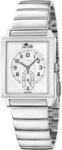 Quarzuhr LOTUS "Square Series", silber (silberfarben, silberfarben, silberfarben,
