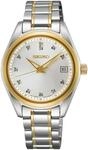 Quarzuhr SEIKO, silber (silberfarben, goldfarben, wei&szlig;), Armbanduhren, Damen,