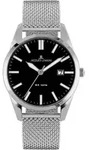 Quarzuhr JACQUES LEMANS "Vienna", silber (silberfarben, schwarz, schwarz),