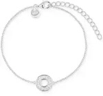 Armband TOM TAILOR "Kreis", silber (silberfarben, kristallwei&szlig;, kristallwei&szlig;),