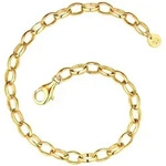 Charm-Armband GLANZST&Uuml;CKE M&Uuml;NCHEN "GSM2168" Gr. 17, gold (gelbgold),...