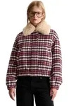 Outdoorjacke MARC O'POLO DENIM "mit abnehmbarem Teddykragen", Damen, Gr. XXS, sanftes