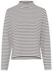 Strickpullover BRAX "Style BILLY L", Damen, Gr. 34, schwarz-wei&szlig; (lila), 51%