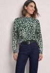 STREET ONE Stehkragenpullover aus softem Materialmix