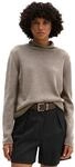 Strickpullover MARC O'POLO "aus Schurwolle-Mix", Damen, Gr. XXS, beige (schwarz