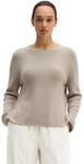 Strickpullover MARC O'POLO "aus Heavy-Weight-Organic-Cotton", Damen, Gr. S, natural,