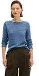 Strickpullover MARC O'POLO "aus Leinen-Baumwolle-Mix", Damen, Gr. S, blau (provincial