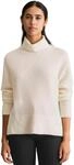 Strickpullover MARC O'POLO DENIM "aus softem Schurwolle-Mix", Damen, Gr. XXS, wei&szlig;