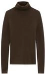 Stehkragenpullover MARC O'POLO "aus Organic Cotton", Damen, Gr. XXS, braun (burnt