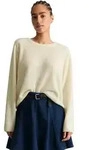 Strickpullover MARC O'POLO DENIM "aus Boucl&eacute;-Garn", Damen, Gr. XXS, beige (wei&szlig;
