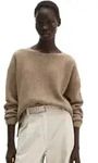 Strickpullover MARC O'POLO "aus weichem Schurwolle-Mix", Damen, Gr. XXS, beige