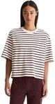 T-Shirt MARC O'POLO "aus Light Sweat", Damen, Gr. XS, wei&szlig; (dunkelrot),