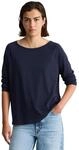 Langarmshirt MARC O'POLO DENIM "mit Raglan-&Auml;rmeln", Damen, Gr. XS, blau (blau