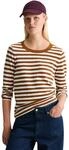 Langarmshirt MARC O'POLO DENIM "aus Heavy Slub Jersey", Damen, Gr. XXS, braun (medium