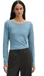 Langarmshirt MARC O'POLO "aus Organic Cotton-Qualit&auml;t", Damen, Gr. XXS, blau...