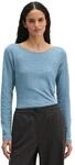 Langarmshirt MARC O'POLO "aus Organic Cotton-Qualit&auml;t", Damen, Gr. XXS, blau (stormy