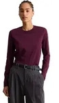 Langarmshirt MARC O'POLO DENIM "aus Organic Cotton", Damen, Gr. XXS, lila...