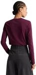 Langarmshirt MARC O'POLO DENIM "aus Organic Cotton", Damen, Gr. XXS, lila (mahagony